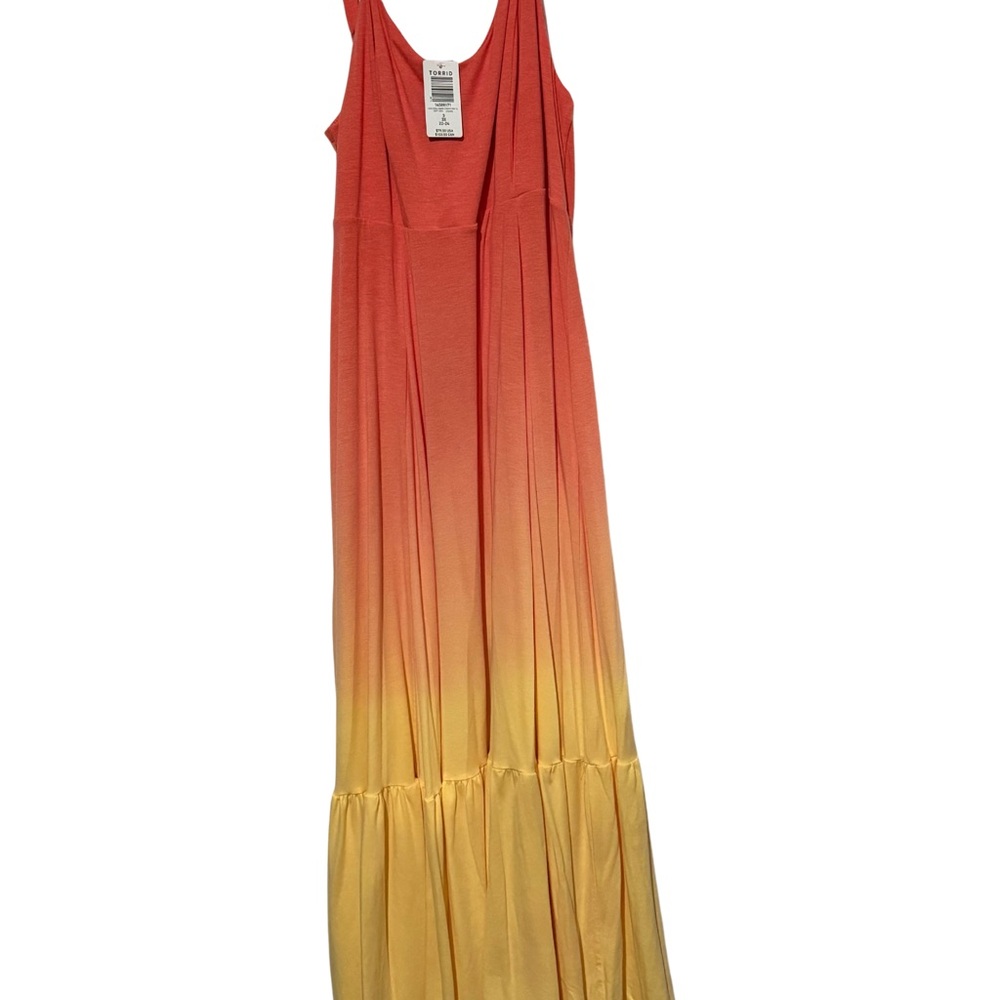 Torrid Ombre Maxi Dress - Coral to Yellow